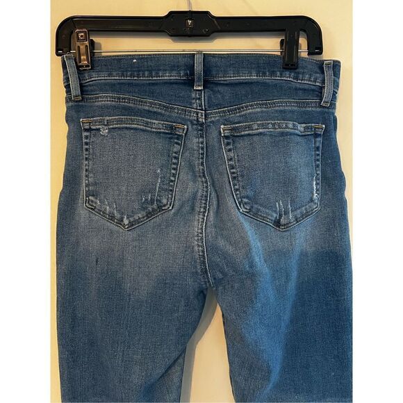 LOFT Women’s Size 26/2P High Rise Distressed Skinny Jeans Light Wash Denim - Picture 6 of 6